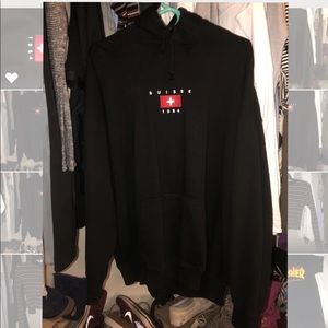 NWOT CHRISTY SUISSE HOODIE
